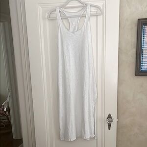 Victoria’s Secret Racerback Long Night Shirt Heather Grey size XS 100% Cotton